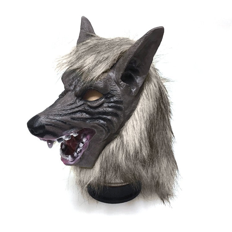 Halloween Creepy Wolf Cosplay Wolf Mask Werewolf Claws Set Gloves Terror Devil Fancy Headdress Performance Props Party Dress Up