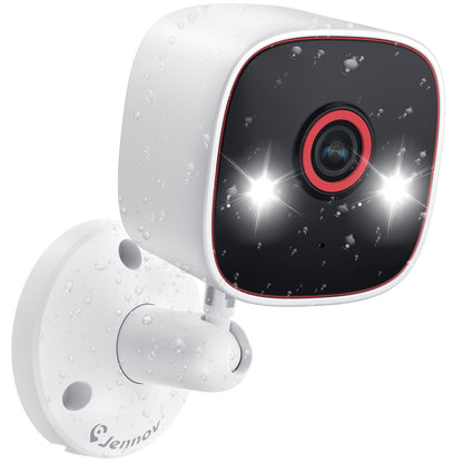 Câmeras de segurança externas/internas Jennov 5Ghz/2.4Ghz, câmera monitor sem fio WiFi 2K HD para animais de estimação, cães, gatos, bebês, para segurança residencial IP66
