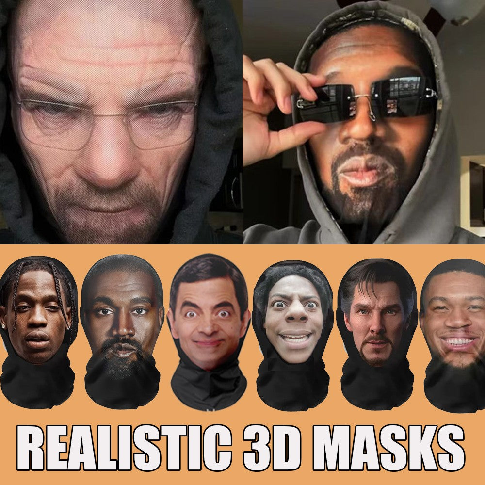 3D Realistic Masks Celebrity Breathable Mesh Party Cosplay Mask Full Face Halloween Cosplay Support Customized