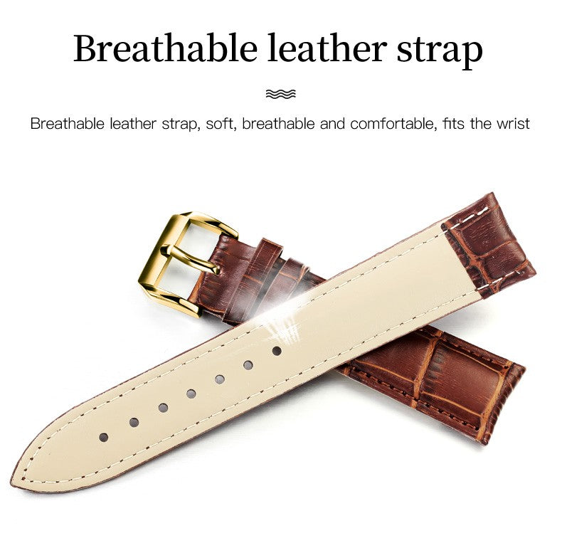 OLEVS Top Brand Quartz Watch For Women 50M Waterproof GMT  Watches Women's Sports Leather Strap Men Wristwtach Ultrathin