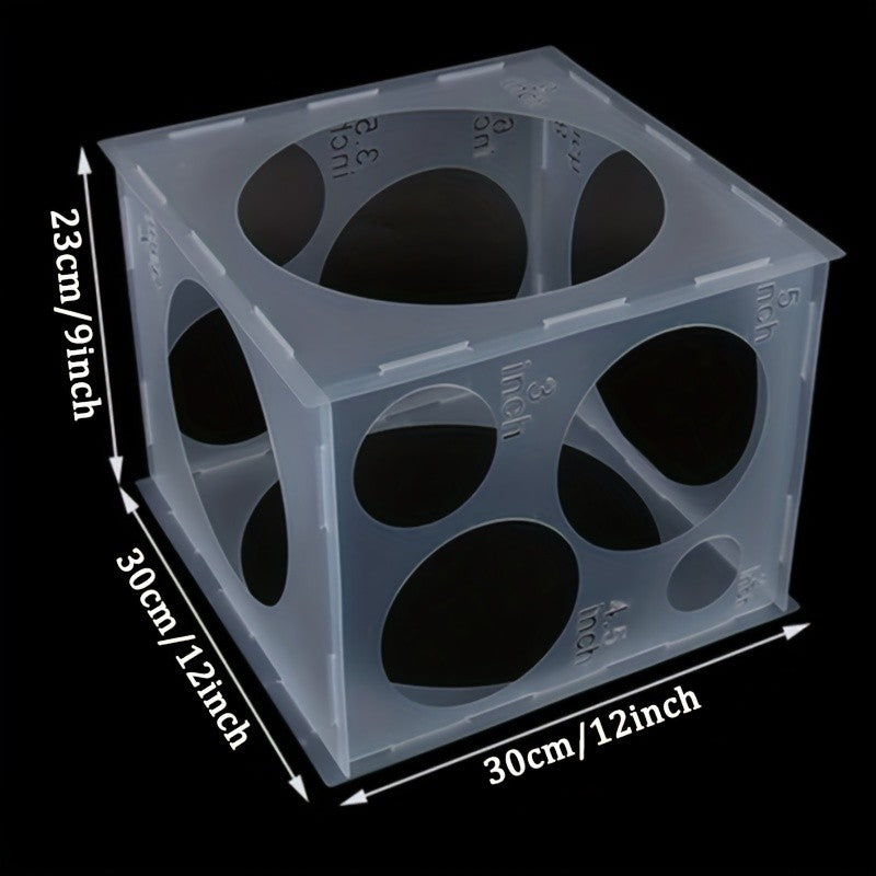 1pc, Holiday Wedding Party 11 Hole Balloon Size Measuring Box,Smooth Section Does Not Hurt The Balloon, Flexible Buckle Design