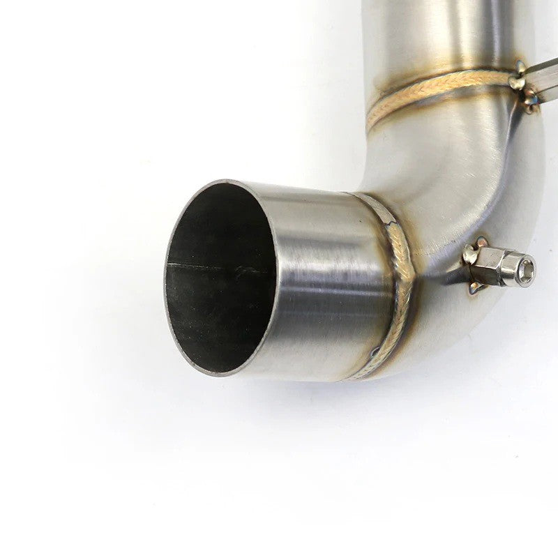 F750GS F850GS Motorcycle Exhaust Muffler Middle Link Pipe Connect Slip On Connector For BMW F750 F850 F 750 850 GS ADV 2020 2019