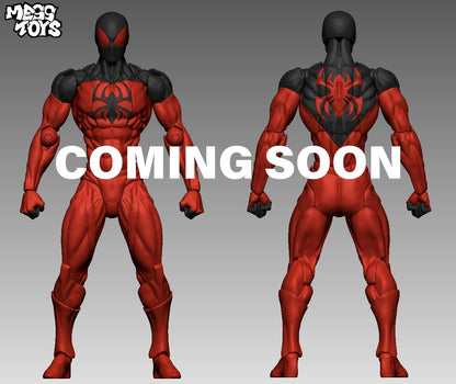 NOVO Boneco de Ação Spider de Brinquedo Anime Terno Preto Vizinho Symbiote Aranha Escarlate Kaine Parker Aranha Vermelha Preta