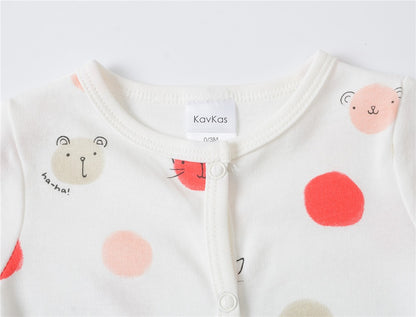 New Style Baby Girls Romper 3 Pcs/lot 0-12M Dot Design Lovely Girl Clothes Spring Autumn Long Sleeve Overalls Jumpsuit