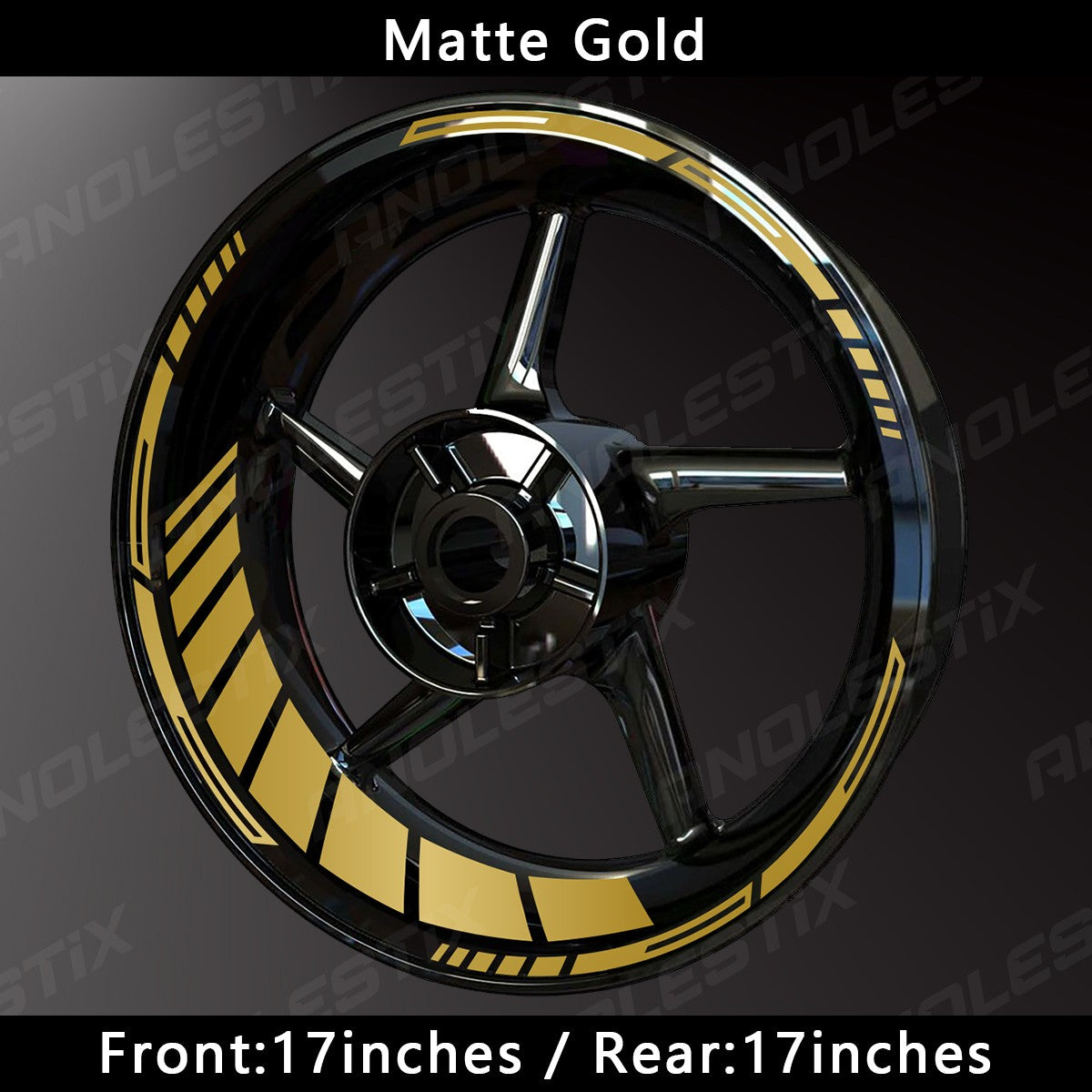 Reflective Motorcycle Wheel Stickers Hub Decal Rim Stripe 17 Inchs For YAMAHA Honda Kawasaki Suzuki BMW KTM Husqvarna Triumph