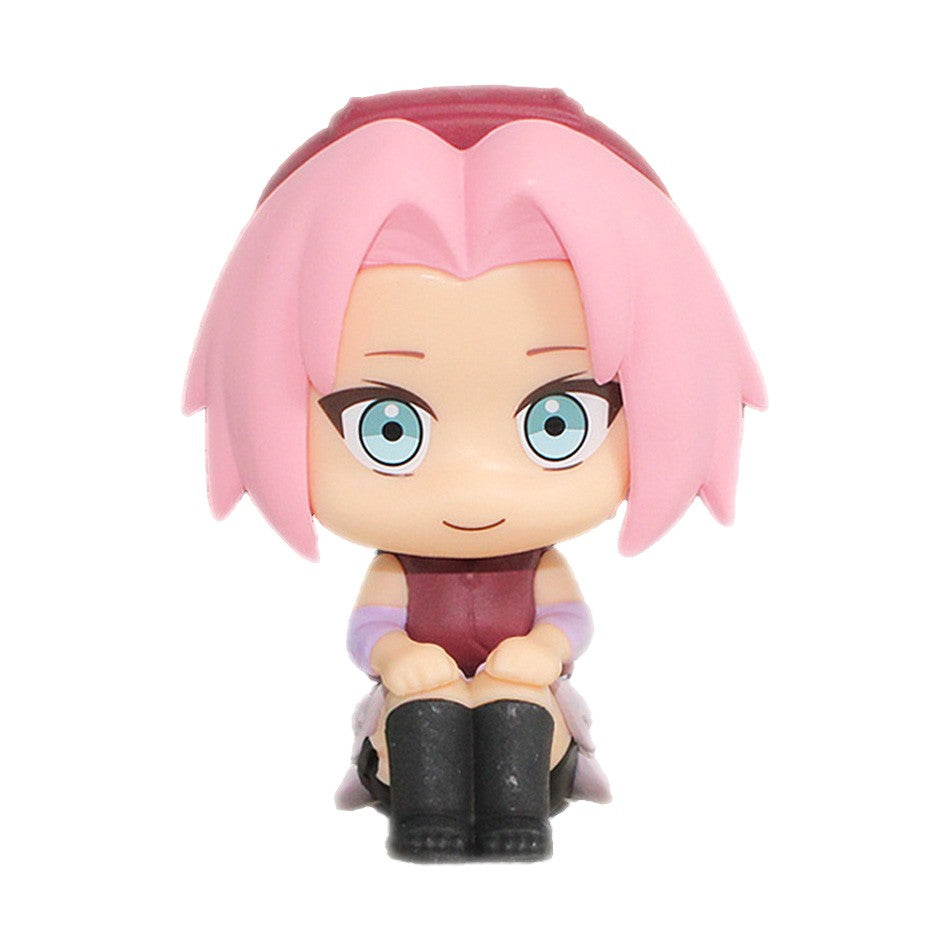 Nova Figura de Anime Naruto de 10CM Uzumaki Naruto Kakashi Uchiha Sasuke Itachi Brinquedos Fofos Q Figurals Modelo de Estatueta de Ação Presente