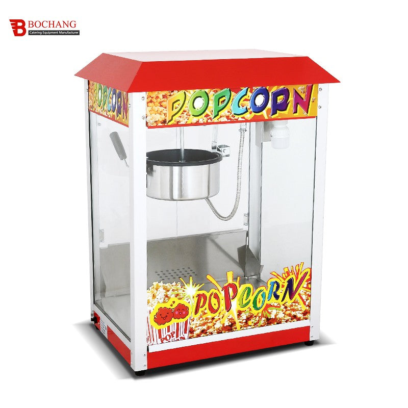 Máquina de Pipoca Automática Industrial Comercial Equipamento de Lanche para Uso Doméstico e em Cinemas