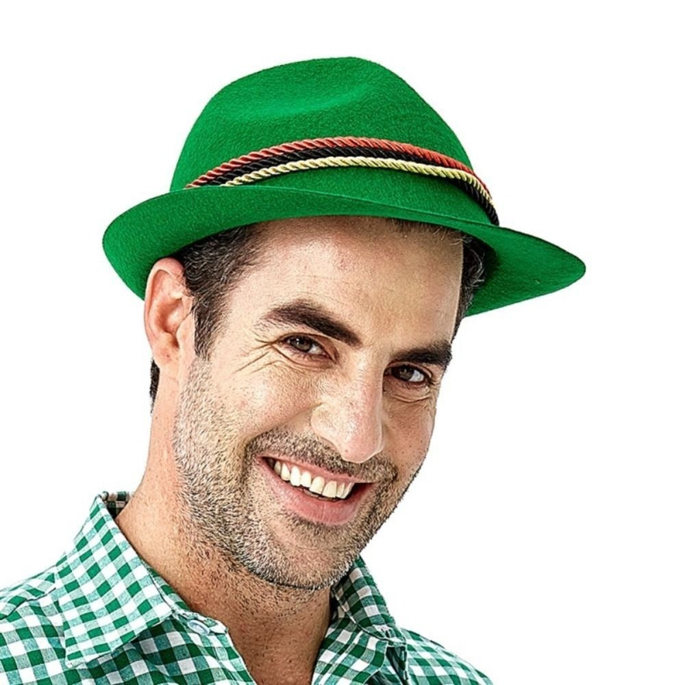 Alpine Hats Feather Decors Hat Western Bavarian Costume Cosplay Cap Swiss Dress Up Oktoberfest Hat Men Women Party Photo Props