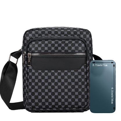 Neutral color business single shoulder bag for men and women, with spliced color shoulder straps and adjustable design.