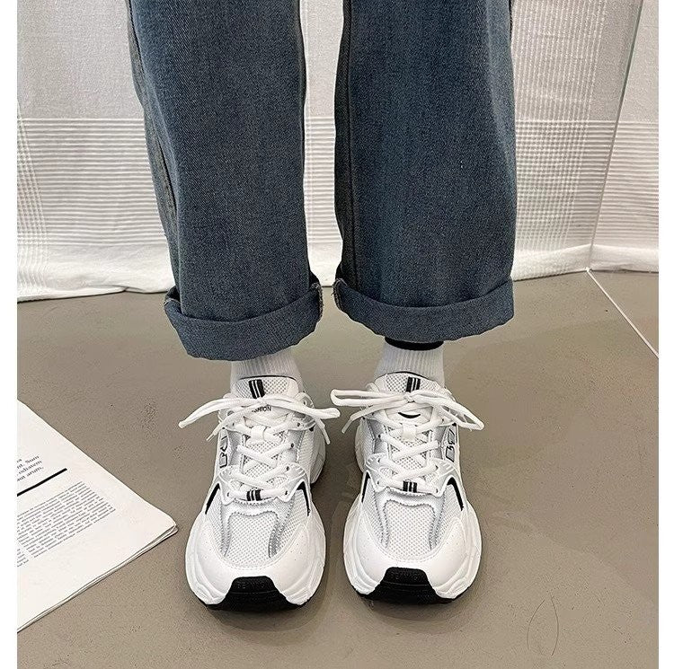 Women's Fashion Dad Shoes -Platform Mesh Running Sneakers?Breathable Casual Sports Shoes for Students?Everyday Training Shoes ?
