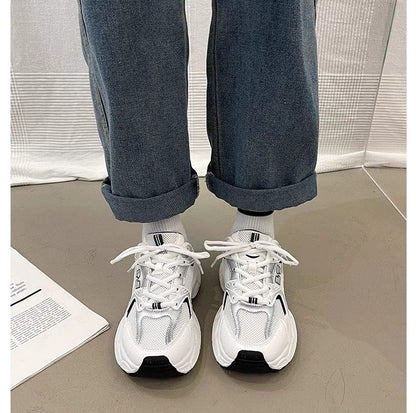 Women's Fashion Dad Shoes -Platform Mesh Running Sneakers?Breathable Casual Sports Shoes for Students?Everyday Training Shoes ?