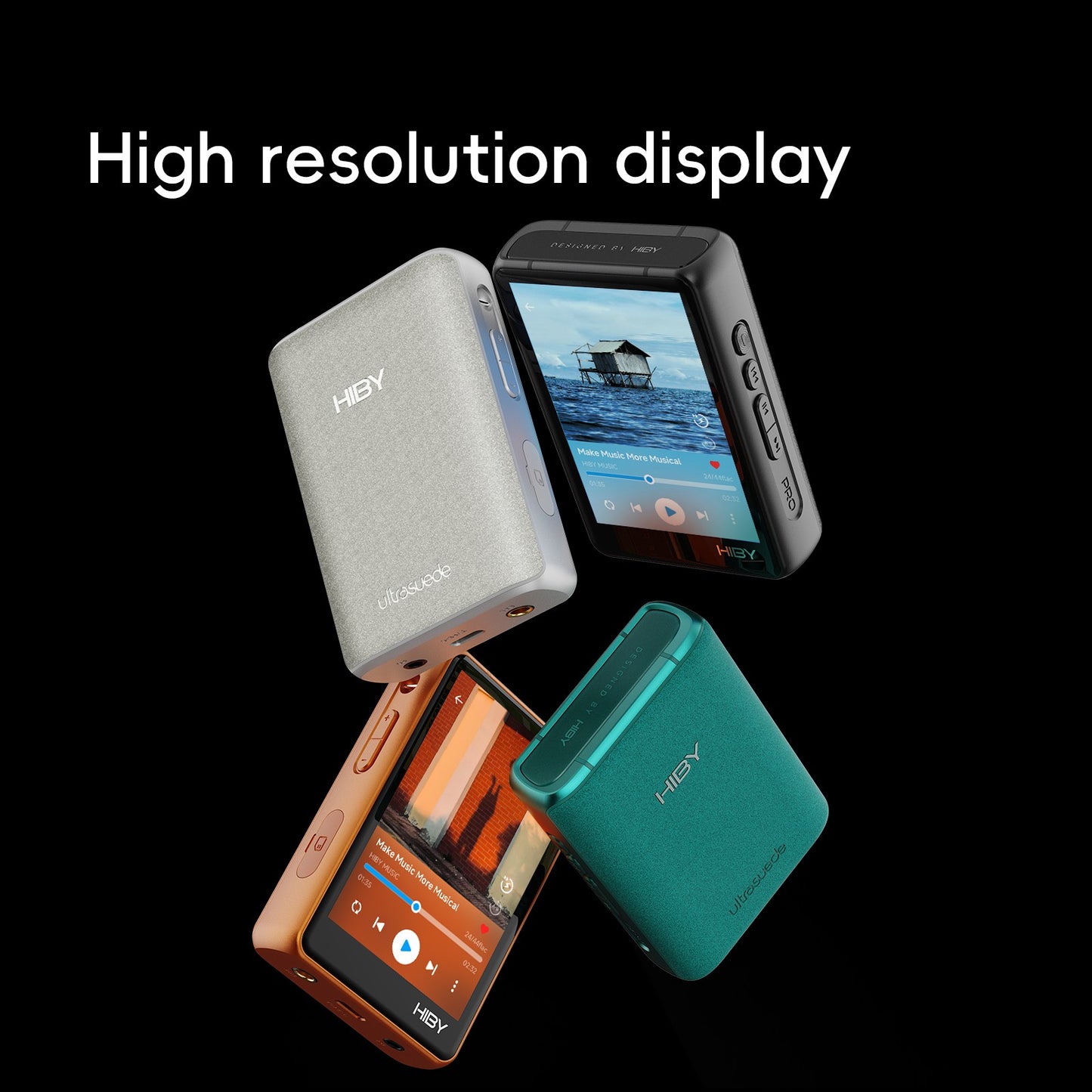 HiBy R3 Pro II / Gen 2 Reprodutor de Música HiFi MP3 USB DAC Amplificador de Fone de Ouvido CS43198*2 OPA1622*4 4000mAh Saída 480mW DSD256 MQA 8X PD2.0