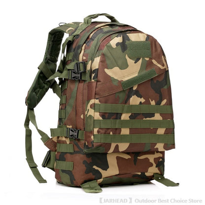 Mochila de Acampamento Esportiva ao Ar Livre Caminhada Trekking Mochila Escolar Viagem Ciclismo Caminhada Grande Capacidade Mochila Tática 3D