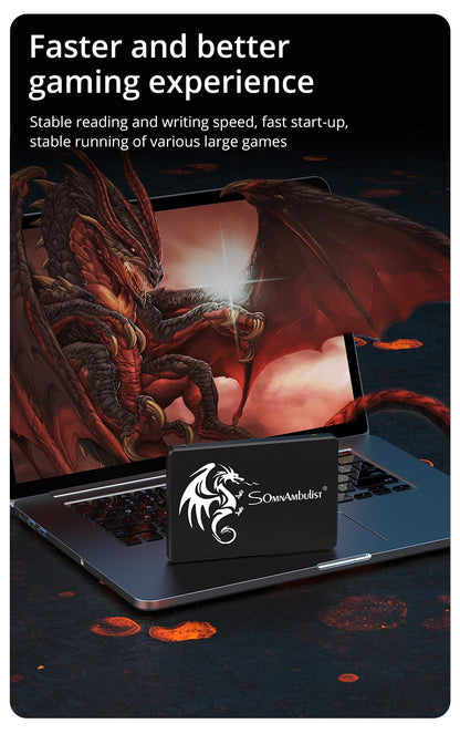 SSD SomnAmbulist 120GB 240GB 480GB 960GB Sata3 Interno Unidade de Estado Sólido 2.5 128GB 256GB 512GB 1TB 2TB SSD para PC Notebook