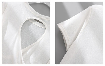 DRUR Gym Tops Women Lightweight Sweatshirt Summer Short Sleeve Quick Dry Fitness Running Tshirt Back Cross Hollow Yoga Wear New