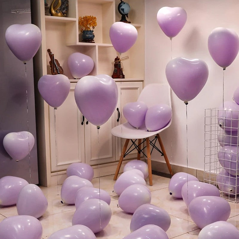 10/20/30/50pcs 12inch Macaron Heart-shaped Latex Balloon Helium Balloons Valentine's Day Wedding Birthday Party Decoration