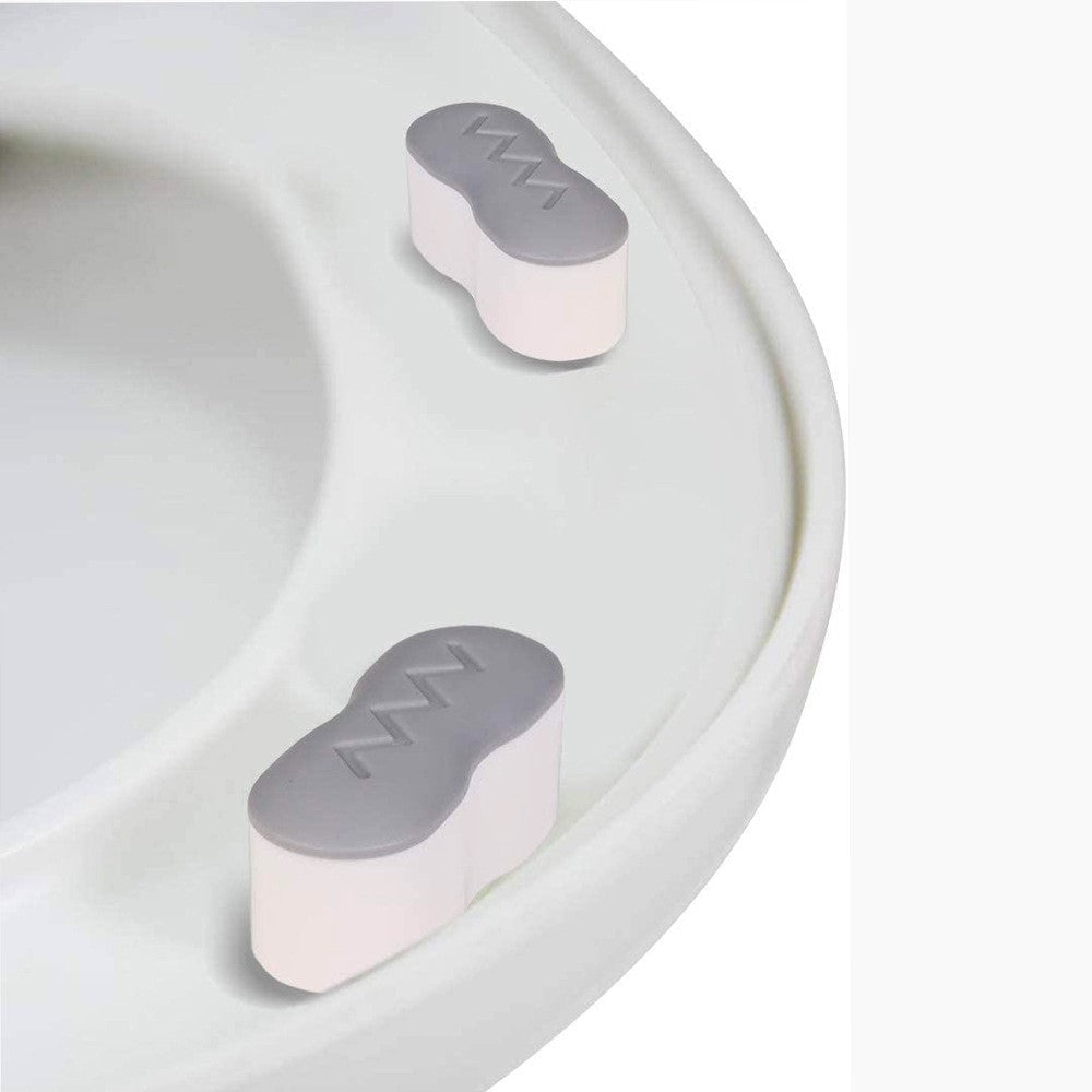 4 peças almofada universal para tampa de vaso sanitário, junta antiderrapante, almofadas para assento de vaso sanitário, amortecedores, absorvedor de choque, kits de assento de vaso sanitário para banheiro