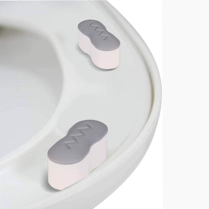 4 peças almofada universal para tampa de vaso sanitário, junta antiderrapante, almofadas para assento de vaso sanitário, amortecedores, absorvedor de choque, kits de assento de vaso sanitário para banheiro