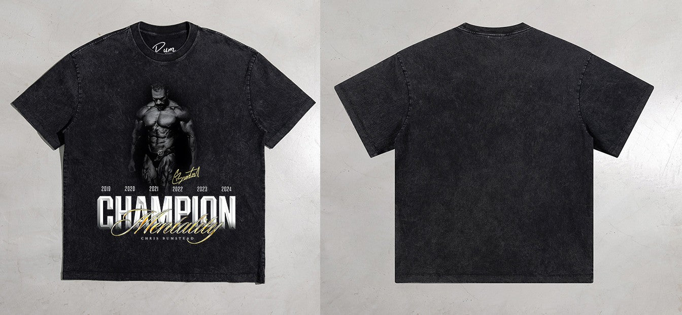 CBUM Workout Tshirt Gym Bodybuilding Men Clothing Oversized Sportwear Cotton US Sized Men Washed T-Shirts