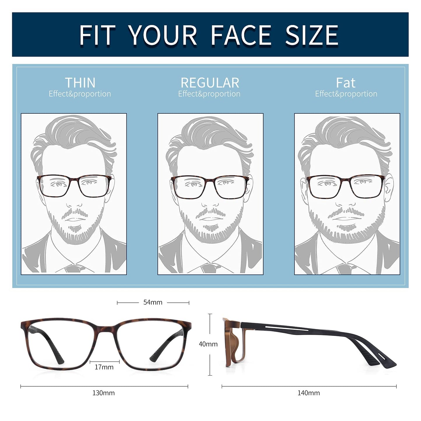 BLUEMOKY Anti Blue Light Reading Glasses For Men Women?Sport Square Frame Readers Anti Glare Computer Eyewear