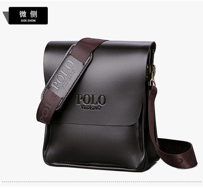 The leisure business single shoulder bag Polo vertical bag man trend inclined shoulder bag
