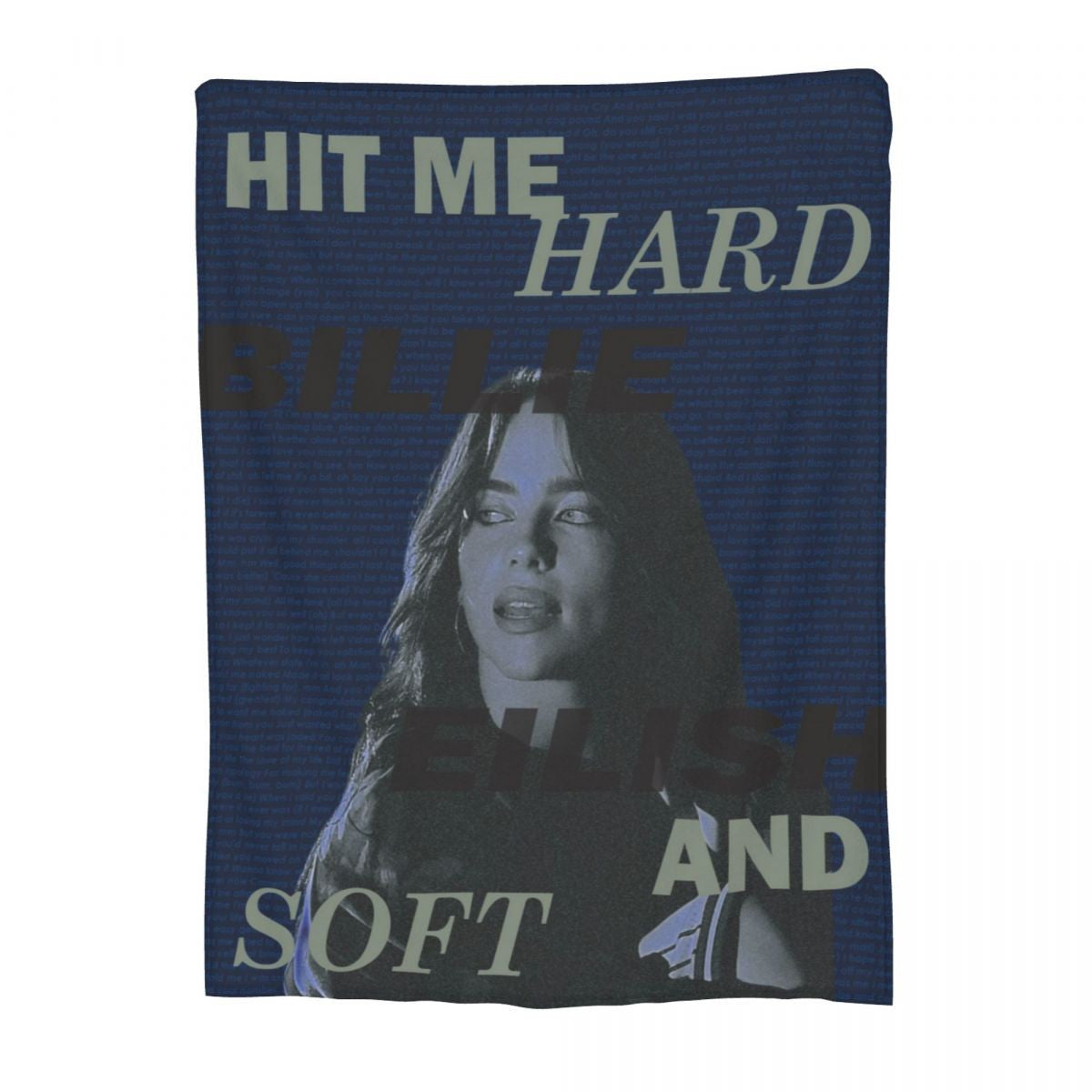 Manta de Lã Hit Me Hard And Soft Merch Billie Macia e Aconchegante para Carro e Quilt