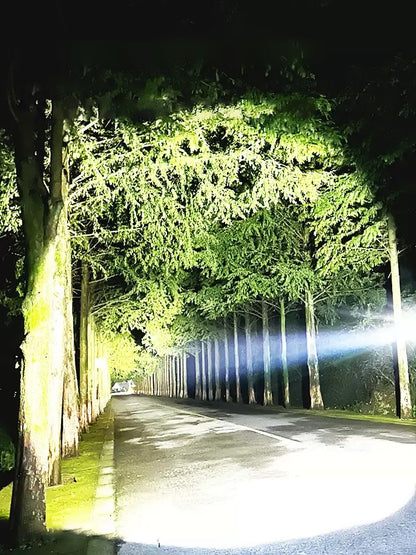 2025 New 15000mAh White Laser Flashlights 990000LM Ultra Powerful Flashlight Zoom USB Rechargeable Lantern Outdoor Camping Torch