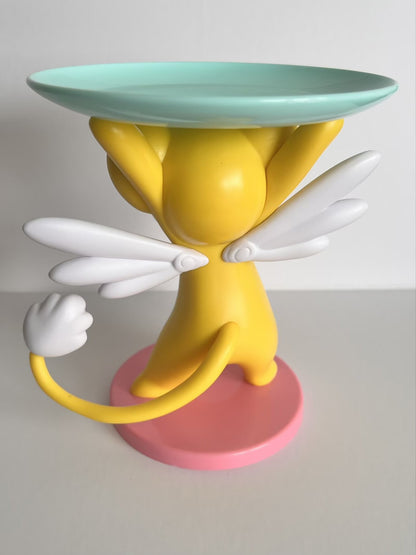 Bandeja Cardcaptor Sakura de 16cm Keroberos Figura Anime Estátua Modelo Colecionável em Caixa Decoração de Mesa Presentes?