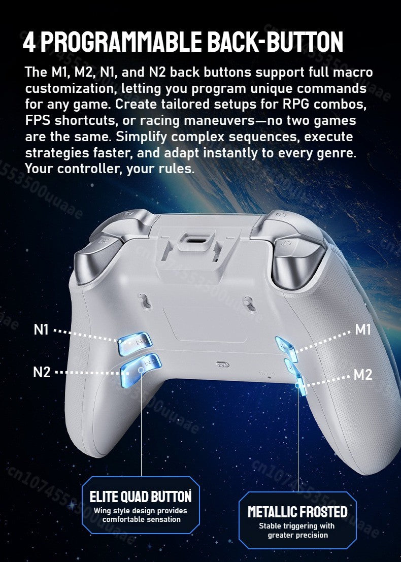 GUSGU G7 1.44-inch Smart Screen Wireless Controller 3 Modes for Switch PS4 IOS Android TV PC Tesla Gamepad, Same Product for X01