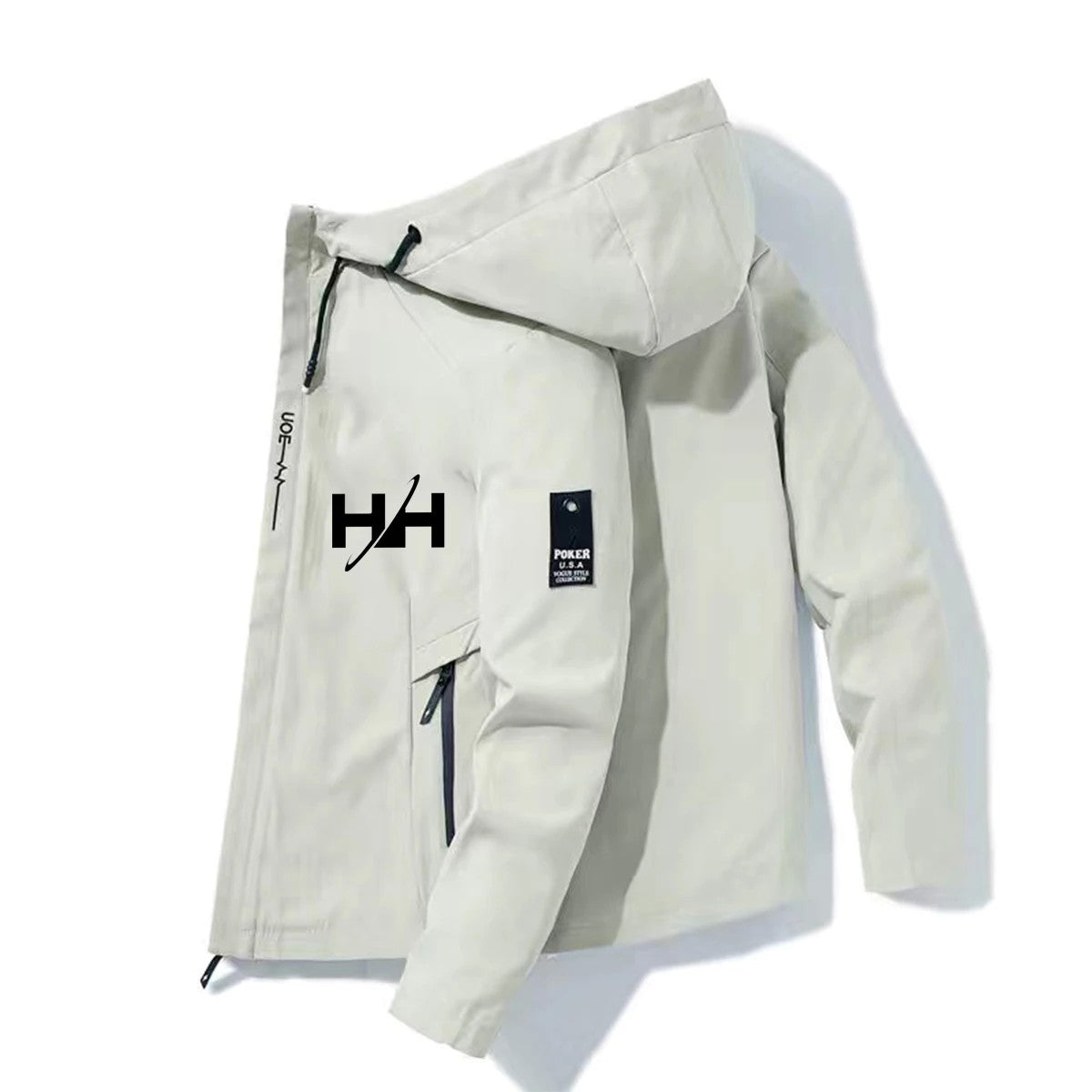 2025HH Bomber Jacket Men's Windbreaker Zipper Spring Autumn Casual Work Fashion Outdoor Adventure
