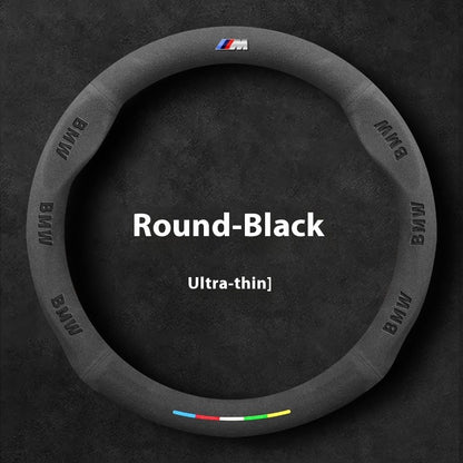 For BMW M E46 E39 E60 E90 E91 E70 G05 F10 F15 F20 F30 G20 G30 X1 X3 X4 X5 X6 X7 M3 M4 M5 Transit Suede Car Steering Wheel Cover
