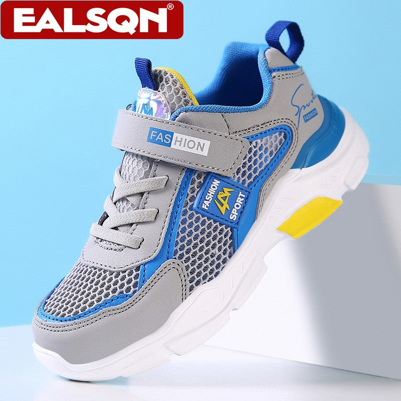 4 Color Kids' Breathable Mesh Sneakers Non-Slip School Sports Shoes for Boys Girls Lightweight Casual Walking Shoes