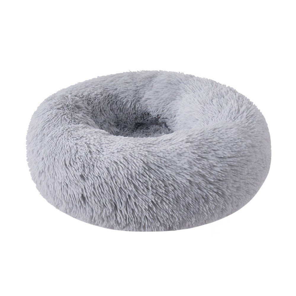 Camas redondas de pelúcia para cães e gatos, Tapetes de inverno para cães, Camas para animais de estimação, Suprimentos para animais de estimação