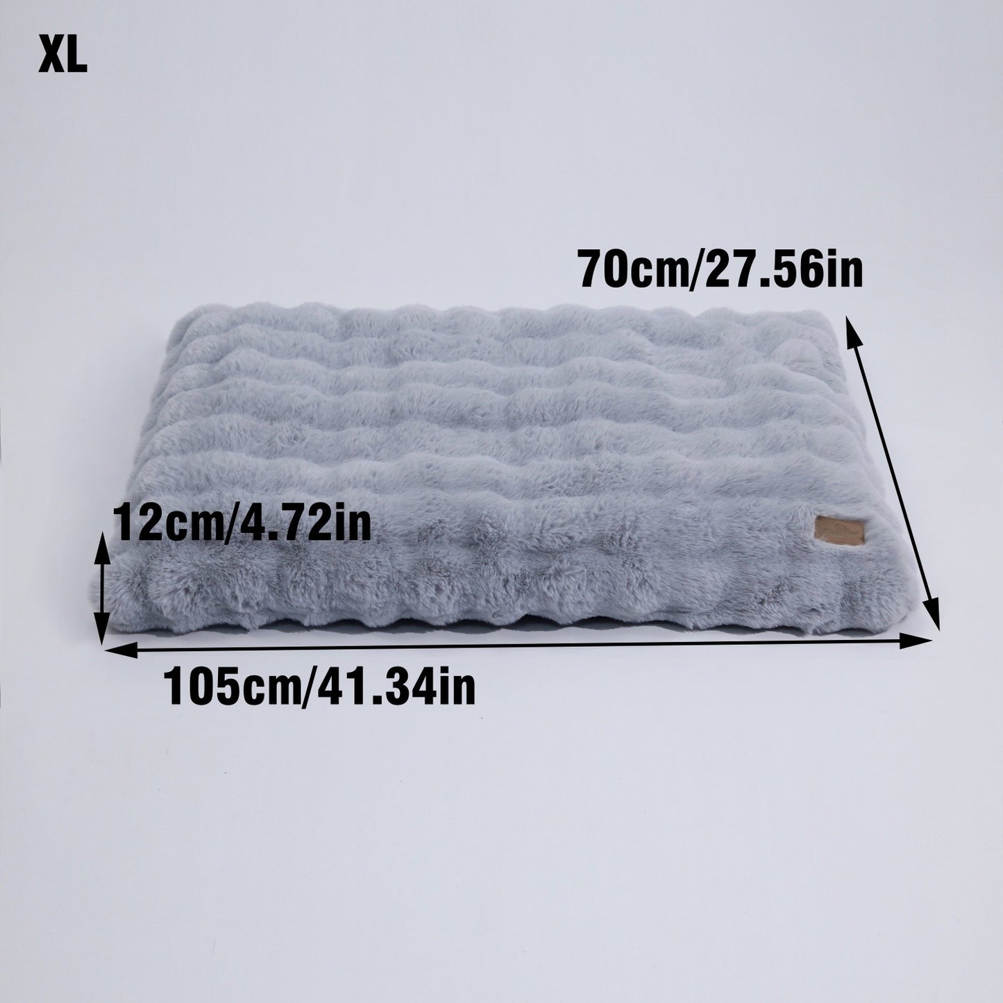 Cama M-4GG para Cães de Pelúcia Ultra Macia Cama Calmante para Gatos Base de Espuma Mais Espessa Cama para Caixas Múltiplas Opções de Tamanho para Cães