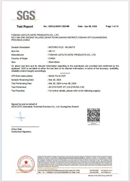 DOT Certified Full Face Motorcycle Helmet for Men And Women Anti-Fog Racing Style Couples Motorcycle Helmet