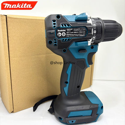 Parafusadeira/Furadeira de Impacto a Bateria Makita DDF487 10mm Brushless 18V de Grande Torque