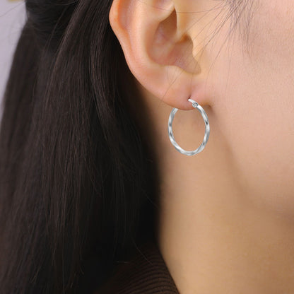 Brincos de Argola Geométricos Cazador Femininos 28-54MM Banhados a Ouro Real Aço Inoxidável Brincos Tendência 2025 Joias Festa Presente de Aniversário