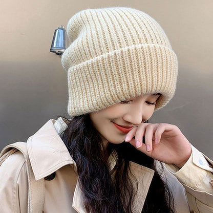 Fashion Winter Warm Hats for Women Casual Stacking Knitted Bonnet Caps Men Hats Solid Color Hip Hop Unisex Female Beanies