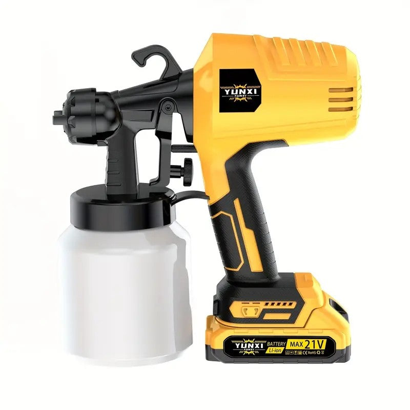 Pulverizador de tinta sem fio para bateria Makita 18V pistola de pulverização elétrica para carro, móveis, parede, janelas, porta, ferramenta elétrica para pintura em madeira