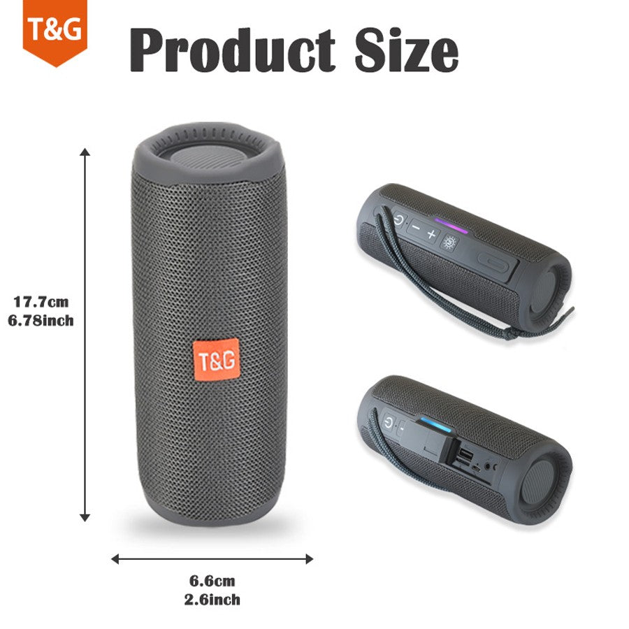 Caixa De Som Bluetooth Portátil Sem Fio Alto-falante Música Subwoofer Rádio FM Áudio Bluetooth Chamada Viva-voz Baffe