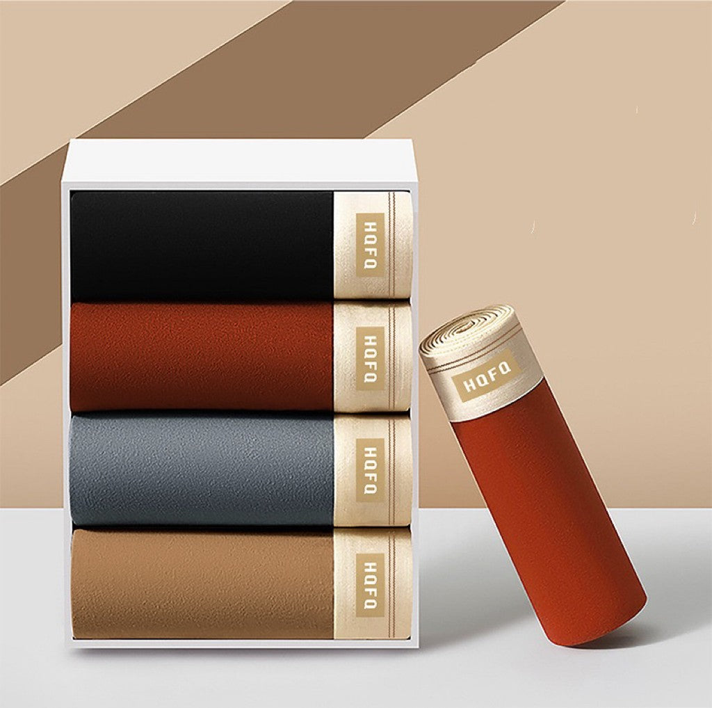 4pcs Men Underwear BoxerShorts Hombre Panties Man Breathable Underpants Sexy Sports Comfort U Convex Male Boxers Large Size 4XL