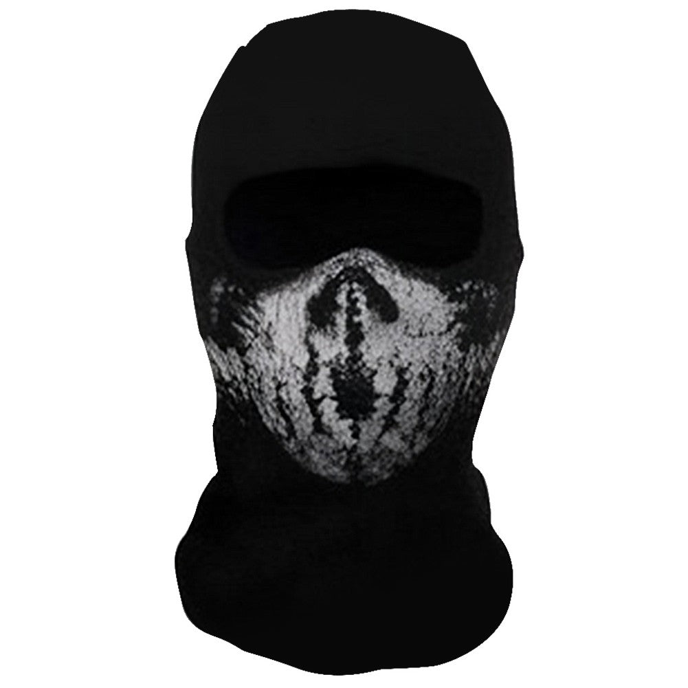 Halloween Ghost Full Face Mask Skull Scary Ghost Skeleton Motorcycle Cycling Headmask for Halloween Cosplay Balaclava Halloween