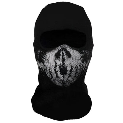 Halloween Ghost Full Face Mask Skull Scary Ghost Skeleton Motorcycle Cycling Headmask for Halloween Cosplay Balaclava Halloween