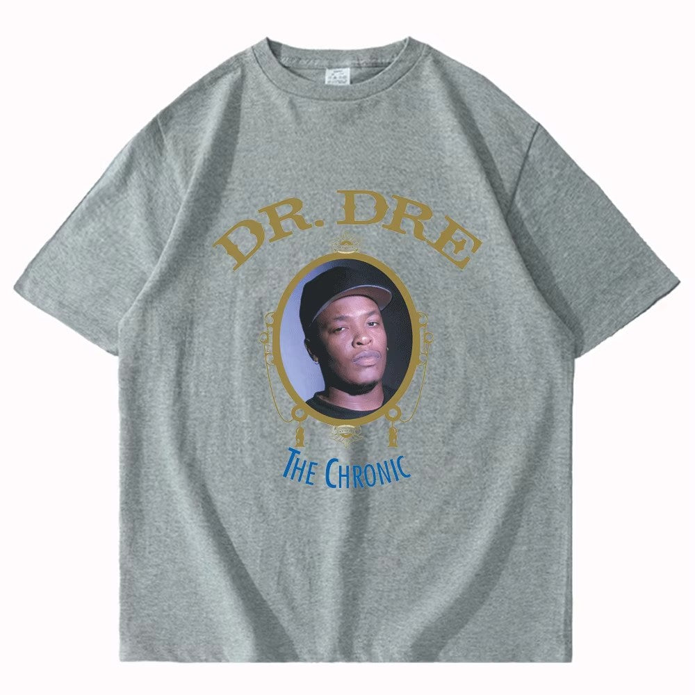 2025 Hot Sale Clothes Popular Dr Dre The Chronic T Shirt Cosplay Wear Streetwear Short Sleeve Tees Cotton Hip-pop T-shirt Men