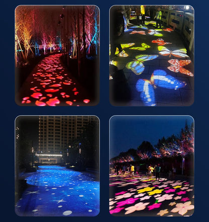 Custom Outdoor Creative Special Effect Pattern Light Led Dynamic Projection Lamp