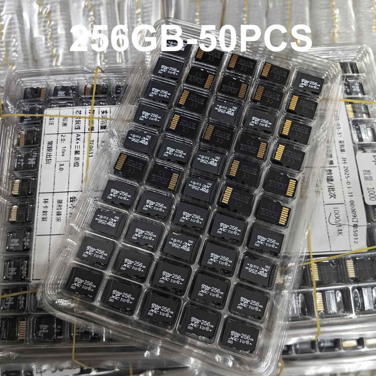 ?CeaMere 50Pcs SD TF Card Bundle, 2GB/8GB/32GB/64GB Class 10 U3 Memory Card for Smartphones Cameras Drones Action Cameras Table