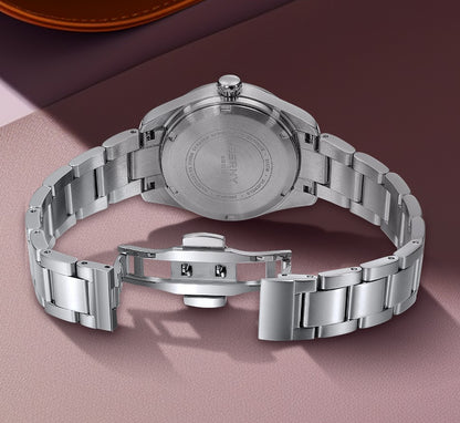 BERNY Automatic Women Watch PT5000 Sapphire Mechanical Elegant Women's Swim Watches 20ATM Full Stainless steel Swim Wristwatch