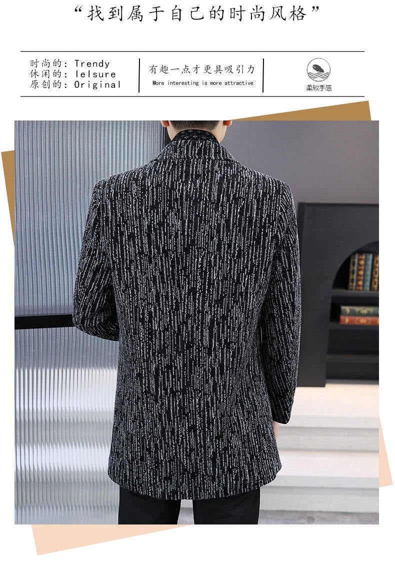 Men's Mid-Length Wool Overcoat - Heavy Blend Winter Trench Coat for Modern Style Wool Overcoat