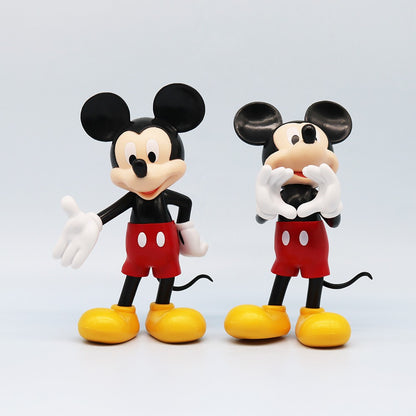 Novos Bonecos Colecionáveis Grandes do Mickey Mouse Fofos 3 Estilos Postura Sentada Plutão Desenho Animado Anime Enfeites de Mesa Brinquedos Presentes