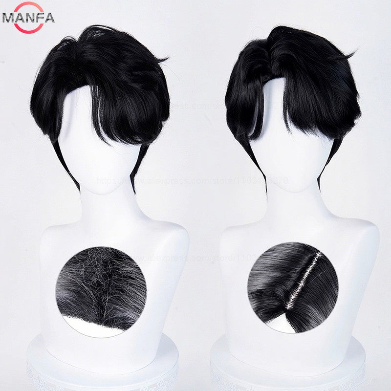 Current fashion trend music singer team role-playing wig Heat Resistant Synthetic Hair Anime Wigs +Wig Cap